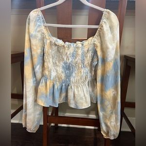 Multicolored Long Sleeve Top